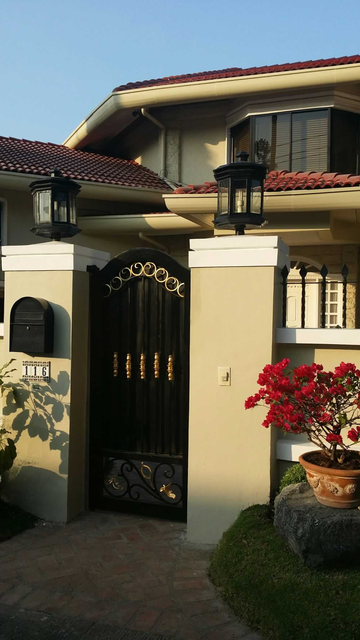 Pedestrian Steel Gate Glass Railings Philippines Glass Railing